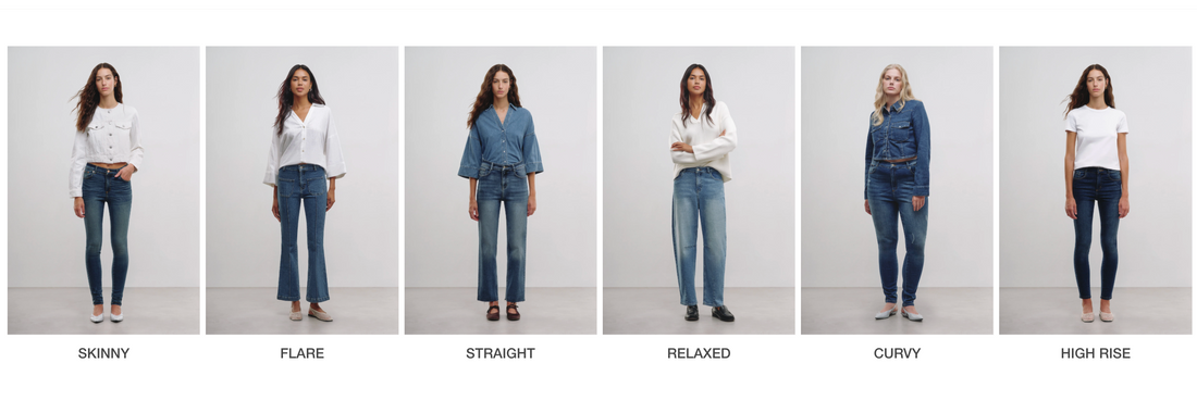 Tipos de Jeans para Mujer: Flare, Wide leg, Straight, Skinny y más!