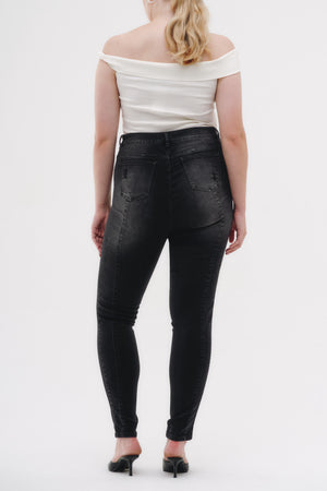 Skinny Jeans Curvy - Negro Carbón