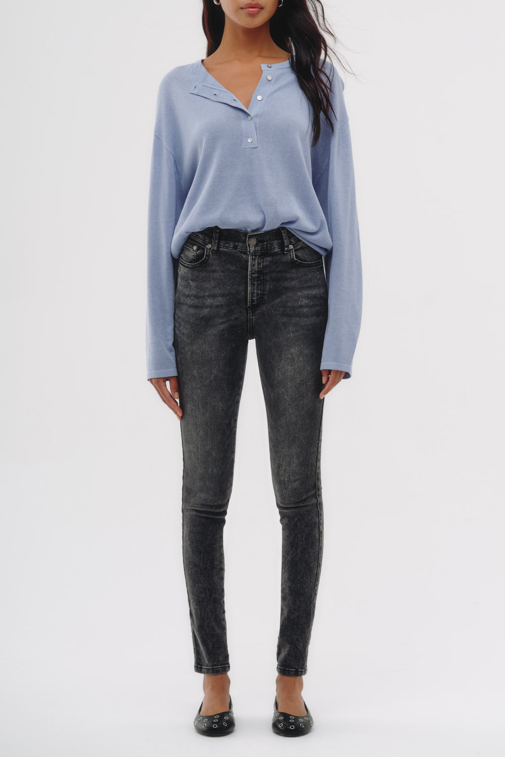 Skinny Jeans - Gris Oscuro
