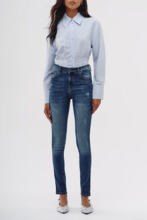 Skinny Jeans - Azul Lavado
