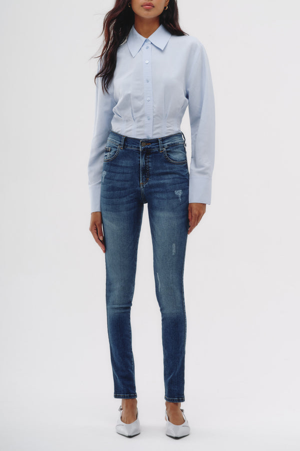 Skinny Jeans - Azul Lavado