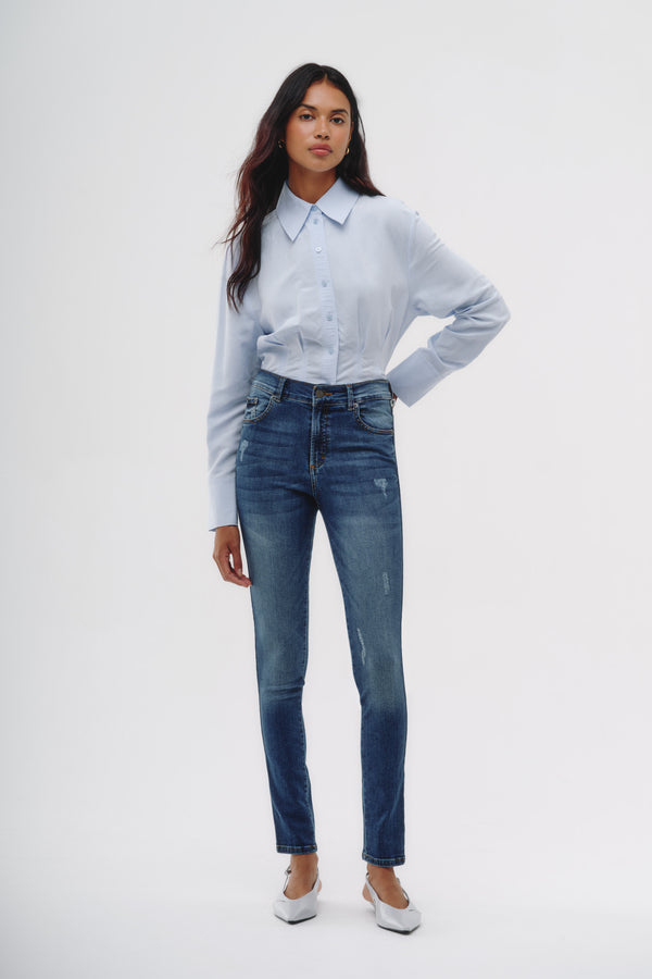 Skinny Jeans - Azul Lavado